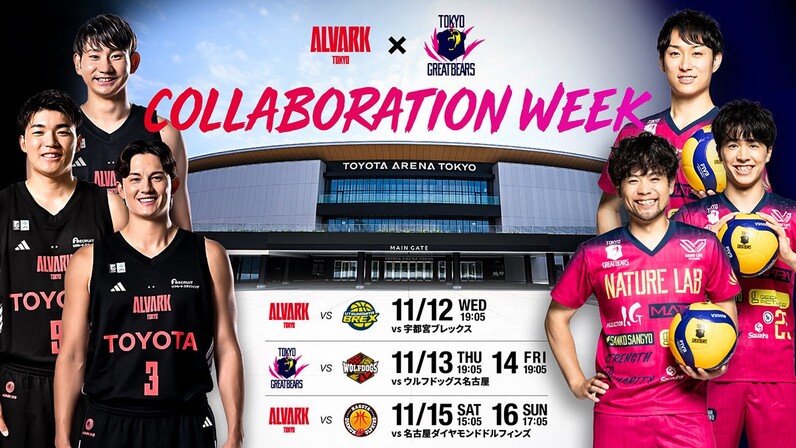 男子プロバレーボールチーム『東京グレートベアーズ』との
