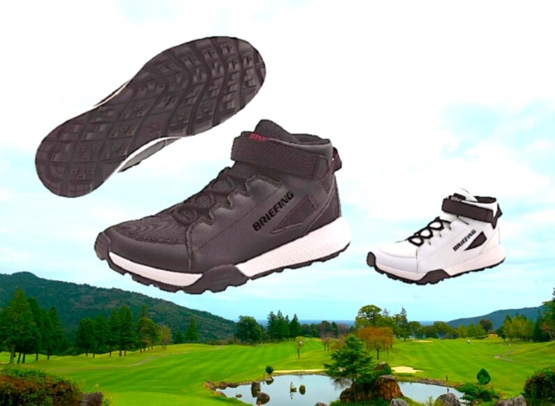 ラゲッジブランド BRIEFING とコラボレーションしたハイカットスパイクレスシューズ『BRIEFING×BRIDGESTONE GOLF HIGH  CUT SHOES』 10月15日発売 - スポーツナビ