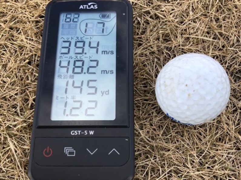 ゴルフのヘッドスピード、ボールスピード、推定飛距離、ミート率、の測定器 ゴルフのヘッドスピード、ボールスピード、推定飛距離、ミート率
