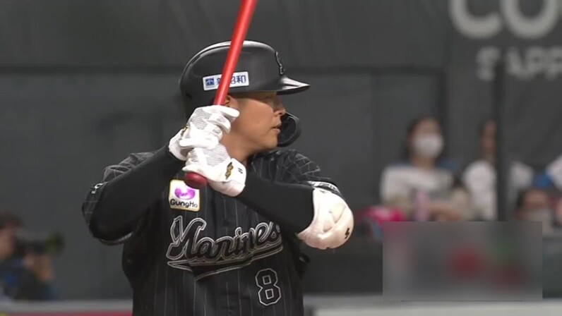 中村奨吾が走者一掃の勝ち越し打。終盤に打線がつながった千葉ロッテが