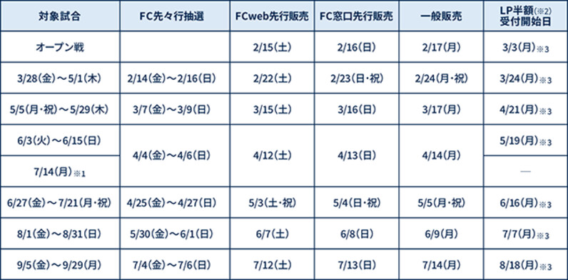 埼玉西武】2025年のチケット概要発表！ホーム開幕戦のチケットは