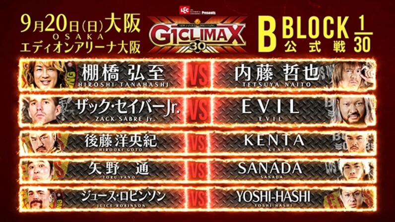 新日本プロレスリング　G-1　CLIMAX 20th ANNIVERSARY 20th ANNIVERSARY G1 CLIMAX XX