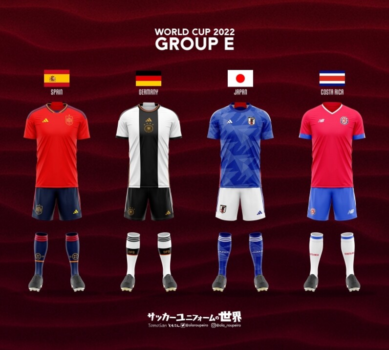 ユニフォームでみるW杯2022カタール大会 - スポーツナビ