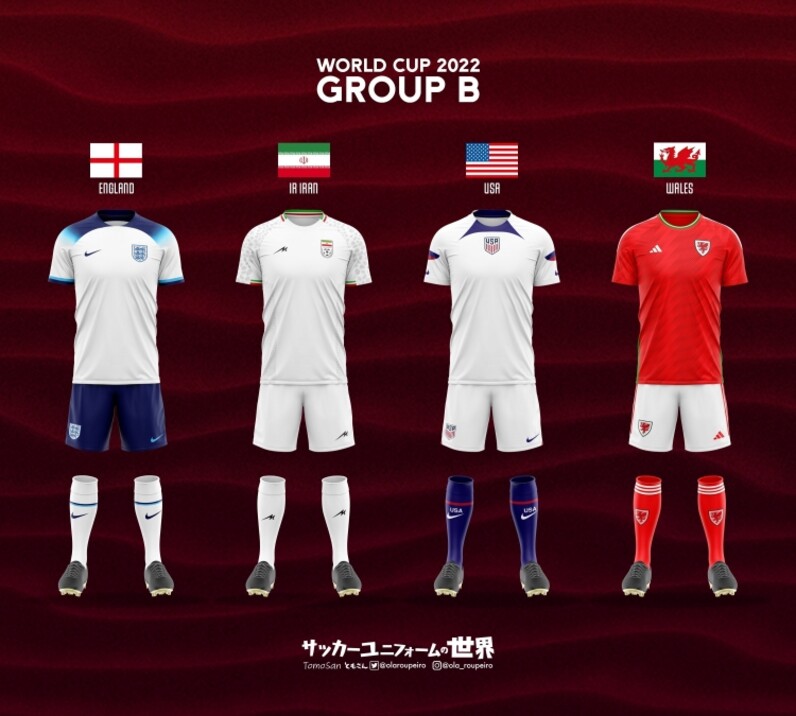 ユニフォームでみるw杯22カタール大会 スポーツナビ