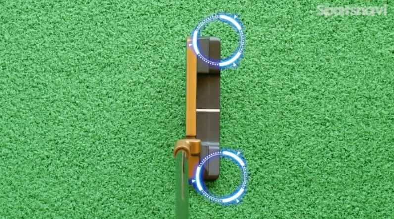 シャープな形状で打っていけるブレード型パター。PING「HEPPLER