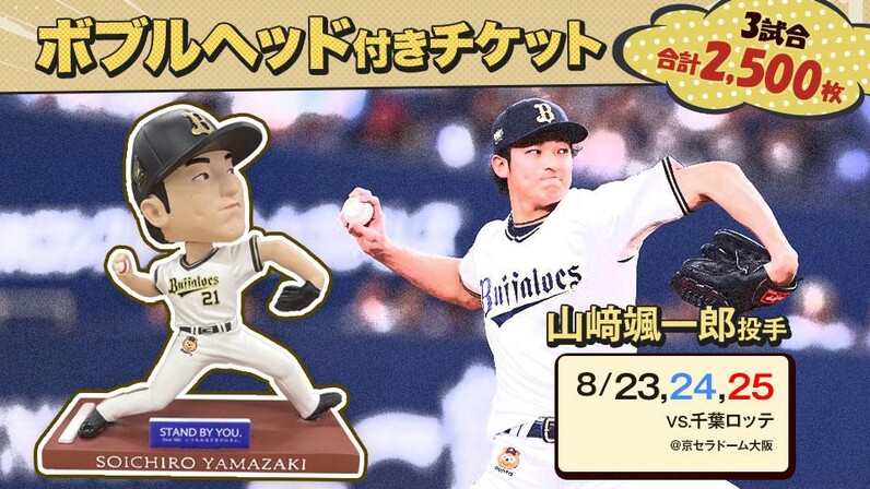 ジョーンズ #山岡泰輔 #山本由伸 #吉田正尚 #ボブルヘッド #Bs