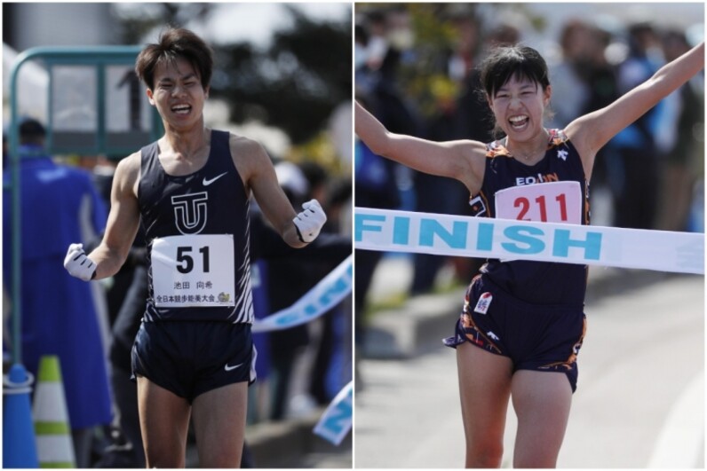 東京オリンピック20km競歩内定！池田向希、藤井菜々子／全日本競歩能美大会 - スポーツナビ