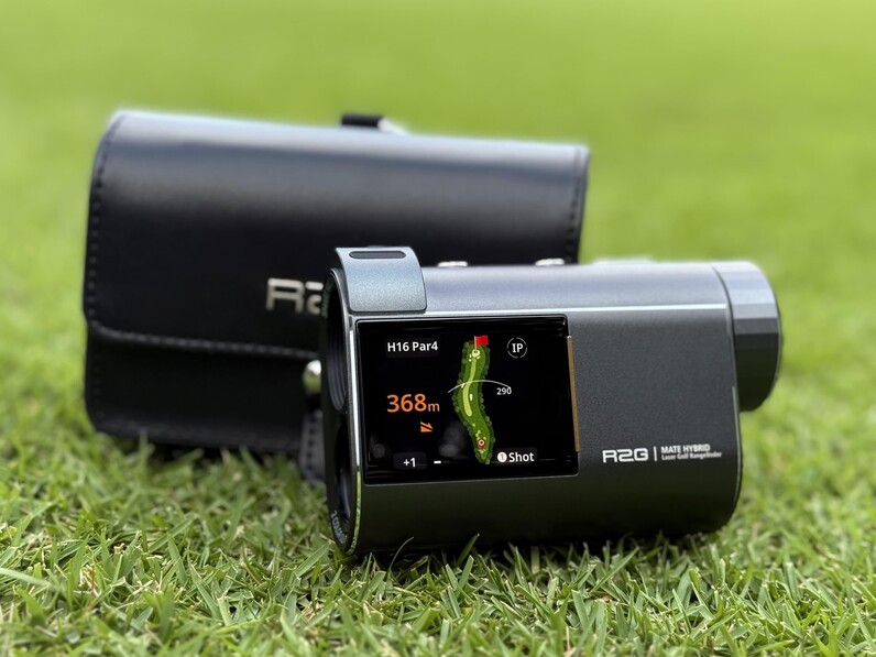 【美品】R2G MATE HYBRID GPSナビ　シリコンケース付き 人気アマが使ってみた】レーザーとGPSの良いとこ取り！R2Gの