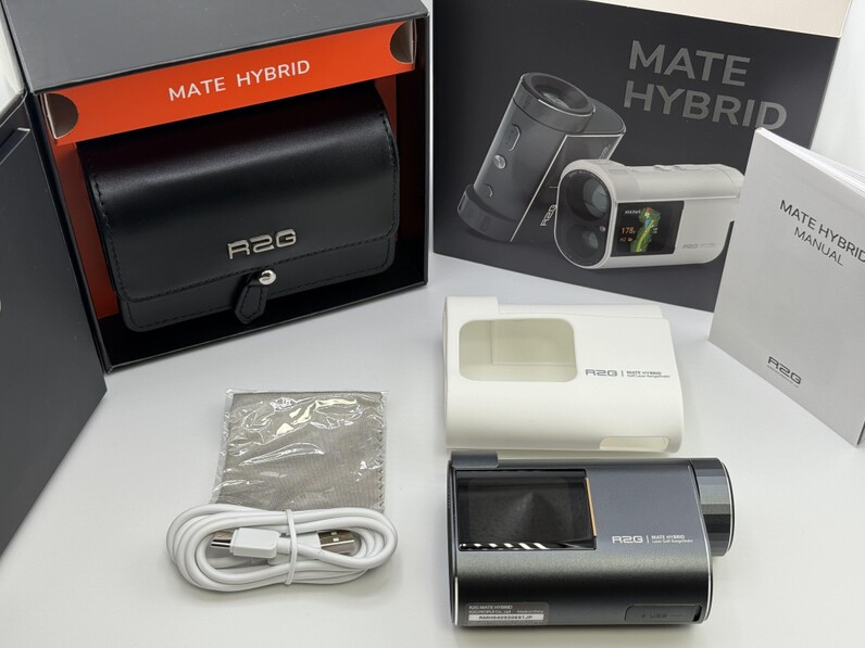 【美品】R2G MATE HYBRID GPSナビ　シリコンケース付き 人気アマが使ってみた】レーザーとGPSの良いとこ取り！R2Gの