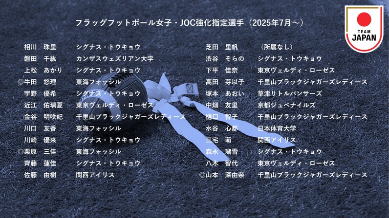 日本代表！小 フラッグ！ フラッグフットボール日本代表を応援する会