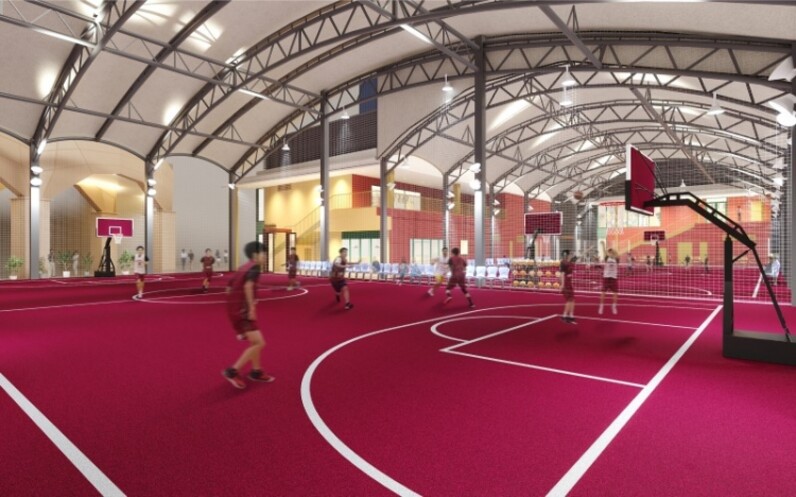 川崎駅近の大型本格バスケットボールコート『KAWASAKI BRAVE