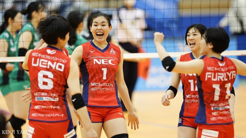 NEC レッドロケッツ、V1女子ファイナルに進出するための絶対条件 NEC レッドロケッツ、V1女子ファイナルに進出するための絶対条件