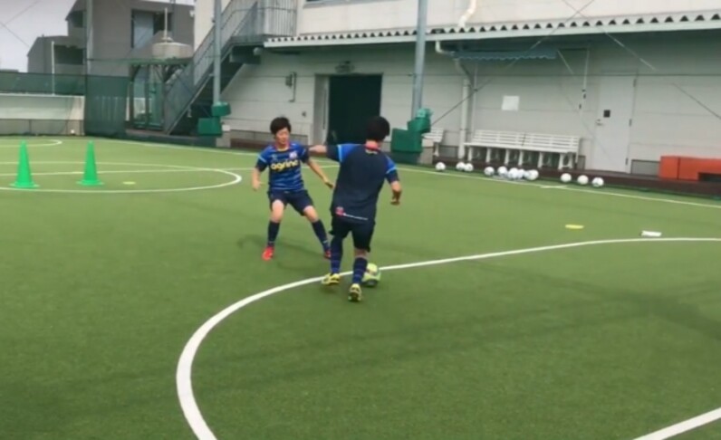 サッカー練習メニュー 1vs1 ドリブル 2ゴール スポーツナビdo