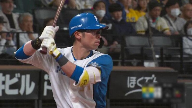 NPB江越選手バット 日本ハム】新加入の江越大賀、新庄監督からもらったバットで場外