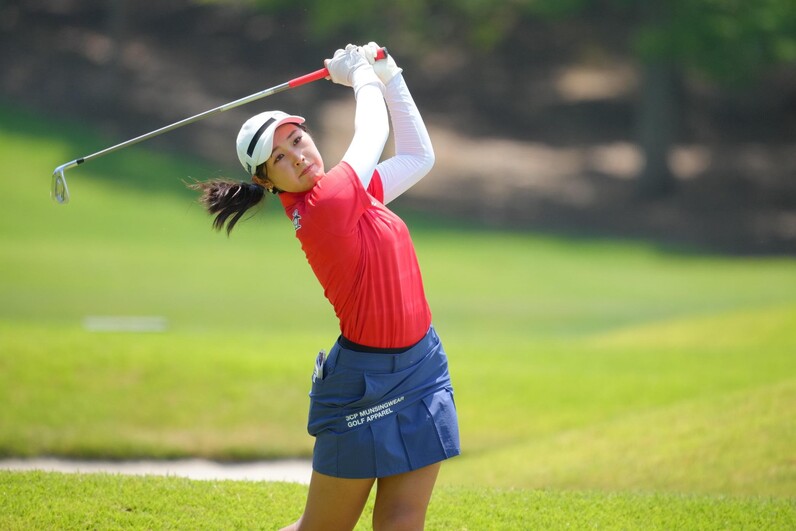 吉澤柚月、山本景子が首位で最終日へ - スポーツナビ