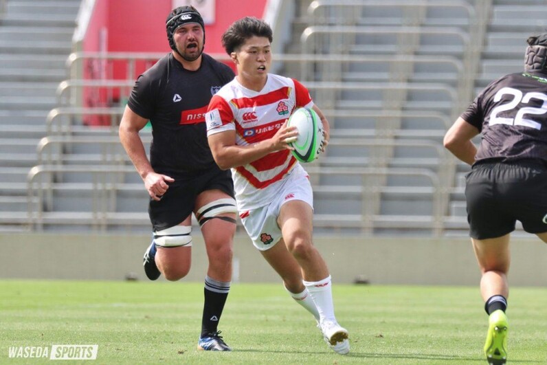 アシックス WURFC 早稲田大学ラグビー蹴球部 Tシャツ 野中健吾