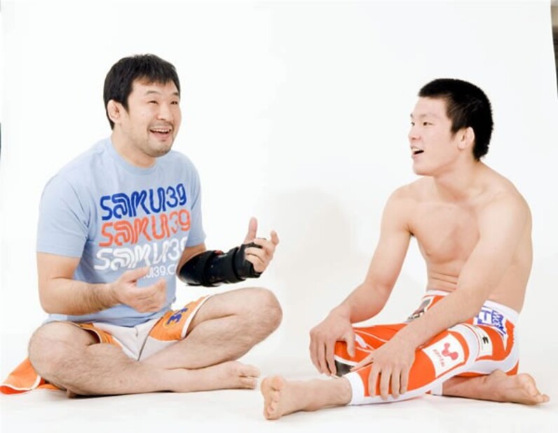 桜庭和志×青木真也のニコニコ＆ワオワオ対談実現!!=kamipro発